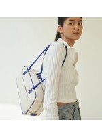 DEMERIEL - Travel Shoulder Bag Ivory (Blue)